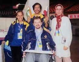 Coach-Interpreter Imelda Pedro (left) with Jose and other delegates picture