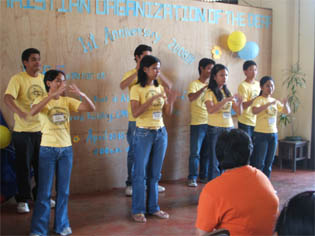 LCOD officers and members sang of song