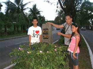 see the status of 910 km mean from manila to Tacloban leyte