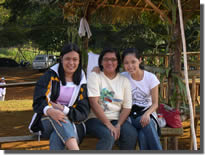 Ms. Sarah Sta. Ana and friends from UST judged the cheering competition 