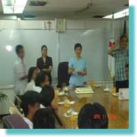 NCWDP Director Mrs. Catalina Fermin give seminars cerificate for the 2 days accessibility seminars. 