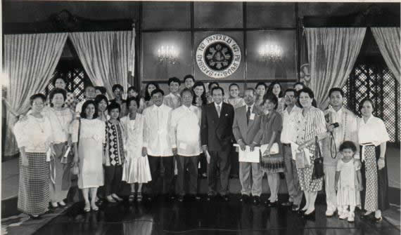 Oath Taking at Malacanang Palace in 1997