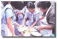 Students show their culinary skills at the school Nutrition Day Program in July