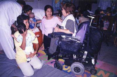 Staffs, parents and other patient with lower extremitites disabilities. 